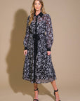 CAPTIVATING ALWAYS JACQUARD MIDI DRESS