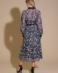 CAPTIVATING ALWAYS JACQUARD MIDI DRESS