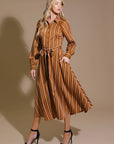 FOREVER YOUR GIRL WOVEN MIDI DRESS