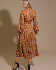 FOREVER YOUR GIRL WOVEN MIDI DRESS