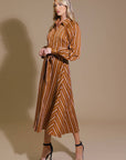 FOREVER YOUR GIRL WOVEN MIDI DRESS