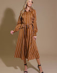 FOREVER YOUR GIRL WOVEN MIDI DRESS