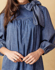COMMON GROUND LIGHT WEIGHT DENIM MINI DRESS