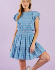 COME AS YOU ARE WOVEN MINI DRESS