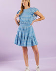 COME AS YOU ARE WOVEN MINI DRESS