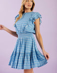 COME AS YOU ARE WOVEN MINI DRESS