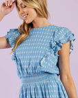 COME AS YOU ARE WOVEN MINI DRESS