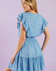 COME AS YOU ARE WOVEN MINI DRESS
