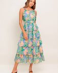 CABANA DREAMS WOVEN MIDI DRESS