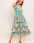 CABANA DREAMS WOVEN MIDI DRESS