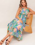 CABANA DREAMS WOVEN MIDI DRESS