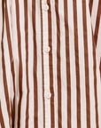 BISTRO STRIPE WOVEN MIDI DRESS