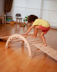 Medium Montessori Climbing Arch/Rocker with Pillow & Ramp Set