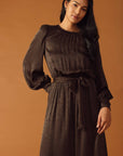 ANGEL EYES BROWN WOVEN JUMPSUIT