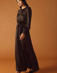 ANGEL EYES BROWN WOVEN JUMPSUIT