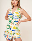 BON VOYAGE WOVEN SKORT