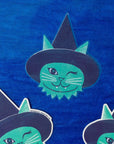 Witch Cat Clear Sticker