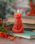 Fox Candle – 100% Pure Beeswax – Hand-Sculpted