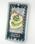 Dead Inside, glittery enamel hinge pin