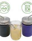 Mason Jar Lifestyle - Stainless Steel Straw Hole Tumbler Lids for Mason Jars