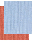 Rust and Sky Blue Dishcloths Set of 2