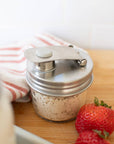 Zefiro - Pourable Jar Lid - Regular Mouth - Stainless Steel