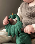 Natural rubber Teether Peacock - Green