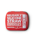 Silicone Straw with Travel Tin - Standard Size