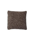 Quilted Aya Cushion - Brown / Offwhite