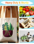 Paint Your Numbers - Succulent Garden Tote Paint by Numbers Kit