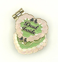 Dead Inside, glittery enamel hinge pin