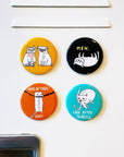 Badge Bomb - Hang In There Baby Cat Big Magnet