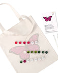 Paint Your Numbers - Pink Flutter Tote Paint by Numbers Kit