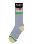 I ❤️ Naps Gym Crew Socks
