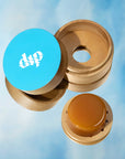 Mini Dip Bamboo Travel Case with Coaster : Blue