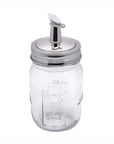 Jarware Glass Mason Jar and Oil Cruet Lid