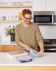 Reusable Silicone Stretch Baking Lids - Set of 3