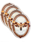 Death Head Moth Oval Greeting Card