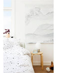 Dot Bedding - Xtra Length - White / Black