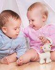 CaaOcho Natural Rubber Toys - Natural Rubber Teether Goat, Non-Toxic, Mold-free Design