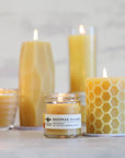 Apothecary Glass Candle – 100% Pure Beeswax – 25 Hour Burn
