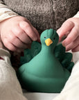 Natural rubber Teether Peacock - Green