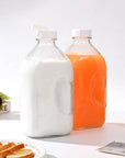 Fox Run Large Glass Milk Bottles, Set of 2 64oz/2 Quart