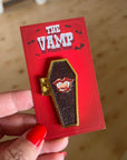 The Vamp, enamel pin with glitter!