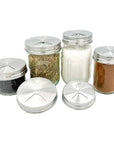 Mason Jar Lifestyle - 4 Pack Stainless Steel Spice Lids
