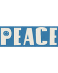 Three Potato Four - Bumper Magnet - Peace (Blue + White)