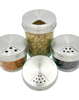 Mason Jar Lifestyle - 4 Pack Stainless Steel Spice Lids