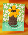 Bromstad Printing Co. - Rarest Bloom - Risograph Card
