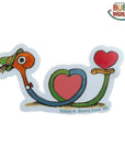 Three Potato Four - 3P4 x Richard Scarry® Valentine - Lowly Heart Twist Sticker