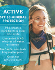 Badger Mineral Sunscreen Cream SPF 30, Zinc Oxide Sun Care
